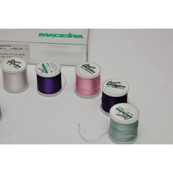 Madeira #40 Rayon Embroidery Thread 200m Each 18 Rolls Pre-Owned Mixed Colors #2 - Picture 6 of 8